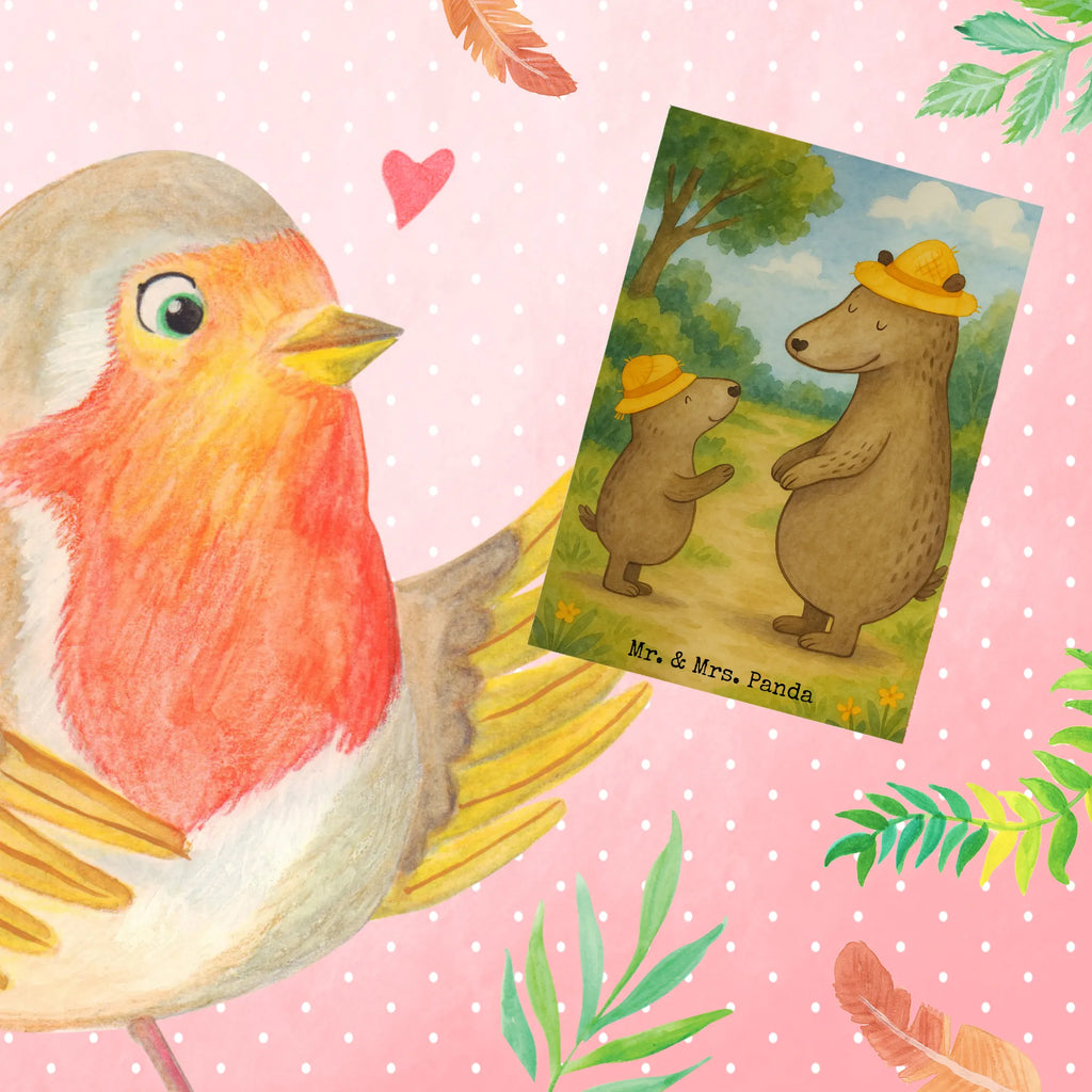 Grußkarte Bären mit Hut Design Grußkarte, Klappkarte, Einladungskarte, Glückwunschkarte, Hochzeitskarte, Geburtstagskarte, Karte, Ansichtskarten, Familie, Vatertag, Muttertag, Bruder, Schwester, Mama, Papa, Oma, Opa, Bär, Bären, Vater, Papi, Paps, Dad, Daddy, Lieblingsmensch, Sohn, Söhne, Kind, Kinder, Vater-Sohn, Family, Vorbild