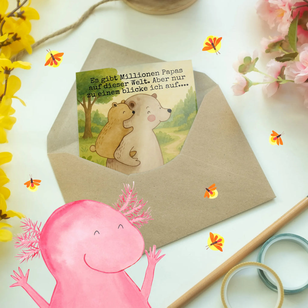 Grußkarte Papa Bär Design Grußkarte, Ansichtskarten, Hochzeitskarte, Einladungskarte, Geburtstagskarte, Glückwunschkarte, Karte, Klappkarte, Familie, Vatertag, Muttertag, Bruder, Schwester, Mama, Papa, Oma, Opa, Geschenk, Geburtstag, Papi, Vati, Vater, Onkel