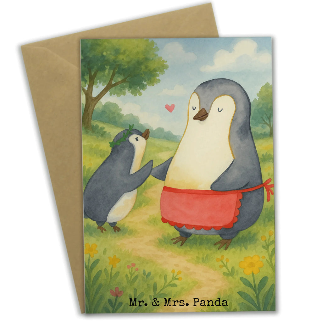 Grußkarte Pinguin mit Kind Design Grußkarte, Klappkarte, Einladungskarte, Glückwunschkarte, Hochzeitskarte, Geburtstagskarte, Karte, Ansichtskarten, Familie, Vatertag, Muttertag, Bruder, Schwester, Mama, Papa, Oma, Opa, Geschenk, Mami, Mutti, Mutter, Geburststag