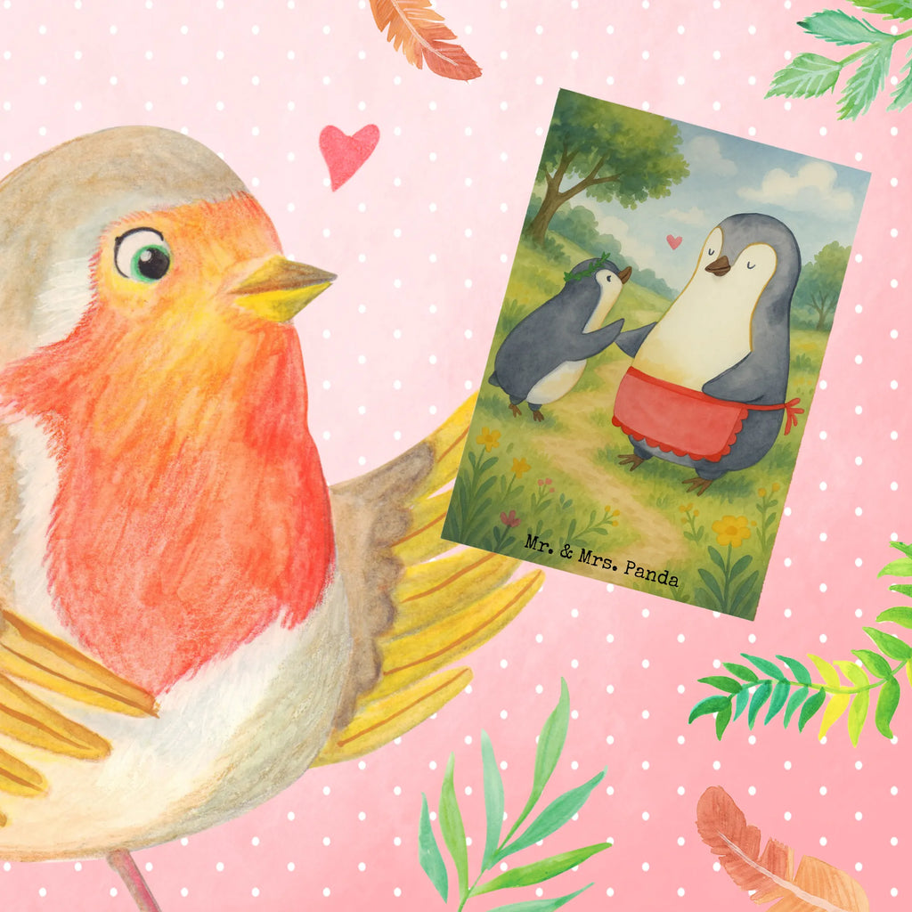 Grußkarte Pinguin mit Kind Design Grußkarte, Klappkarte, Einladungskarte, Glückwunschkarte, Hochzeitskarte, Geburtstagskarte, Karte, Ansichtskarten, Familie, Vatertag, Muttertag, Bruder, Schwester, Mama, Papa, Oma, Opa, Geschenk, Mami, Mutti, Mutter, Geburststag