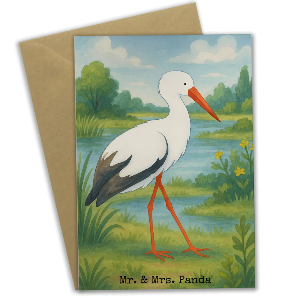 Greetings card Stork Design Grußkarte, Klappkarte, Einladungskarte, Glückwunschkarte, Hochzeitskarte, Geburtstagskarte, Karte, Ansichtskarten, Tiermotive, Gute Laune, lustige Sprüche, Tiere, Storch, Störche, Schwangerschaft, Geburt, Mutter, Mütter, Mutter werden, Schwanger, Babybauch, Baby
