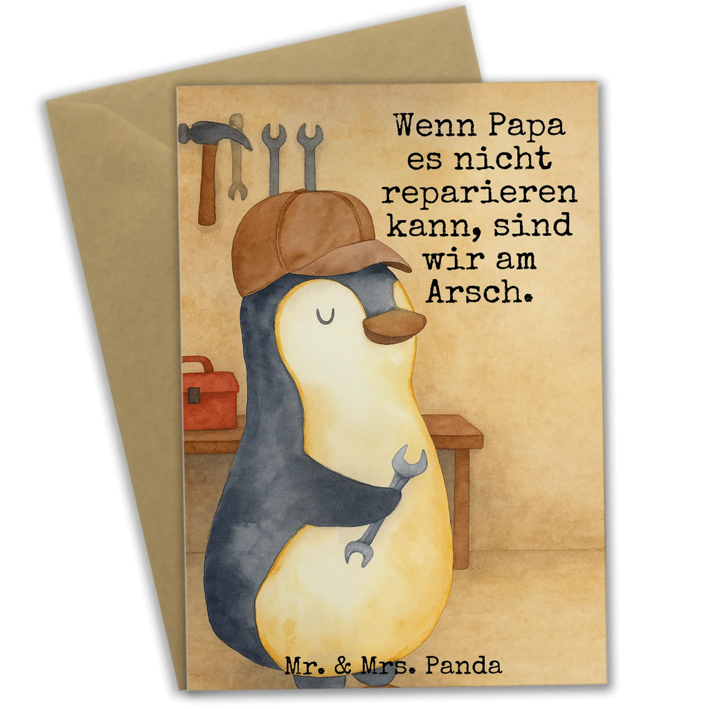Grußkarte Wenn Papa es nicht reparieren kann, sind wir am Arsch Design Grußkarte, Klappkarte, Einladungskarte, Glückwunschkarte, Hochzeitskarte, Geburtstagskarte, Karte, Ansichtskarten, Familie, Vatertag, Muttertag, Bruder, Schwester, Mama, Papa, Oma, Opa, Vater, Geschenk Papa, Bester Papa der Welt