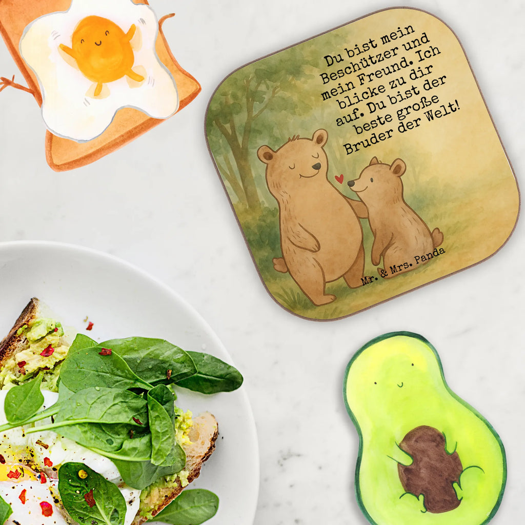 Untersetzer Bär Großer Bruder Design Getränkeuntersetzer, Untersetzer Holz, Glasuntersetzer, Untersetzer, Holzuntersetzer, Bierdeckel, Untersetzer Gläser, Korkuntersetzer, Untersetzer Design, Tassen Untersetzer, Untersetzer für Gläser, Untersetzer aus Holz, Familie, Vatertag, Muttertag, Bruder, Schwester, Mama, Papa, Oma, Opa, Großer Bruder, Brudi, Geschwister, Bär, Bären, bester Bruder