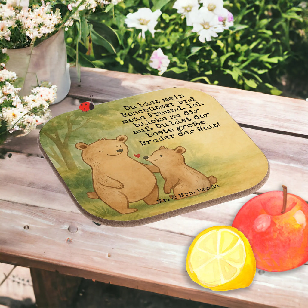 Untersetzer Bär Großer Bruder Design Getränkeuntersetzer, Untersetzer Holz, Glasuntersetzer, Untersetzer, Holzuntersetzer, Bierdeckel, Untersetzer Gläser, Korkuntersetzer, Untersetzer Design, Tassen Untersetzer, Untersetzer für Gläser, Untersetzer aus Holz, Familie, Vatertag, Muttertag, Bruder, Schwester, Mama, Papa, Oma, Opa, Großer Bruder, Brudi, Geschwister, Bär, Bären, bester Bruder