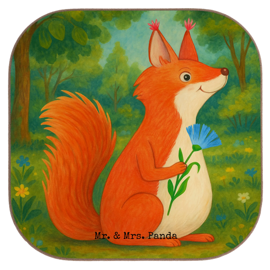 Square coaster Squirrel flower Design Untersetzer, Bierdeckel, Glasuntersetzer, Untersetzer Gläser, Getränkeuntersetzer, Untersetzer aus Holz, Untersetzer für Gläser, Korkuntersetzer, Untersetzer Holz, Holzuntersetzer, Tassen Untersetzer, Untersetzer Design, Tiermotive, Gute Laune, lustige Sprüche, Tiere, Eichhörnchen, Eichhorn, Spruch positiv, Lachen, Spaß, Motivation Sprüche, Motivation Bilder, glücklich Spruch, Spruch Deko