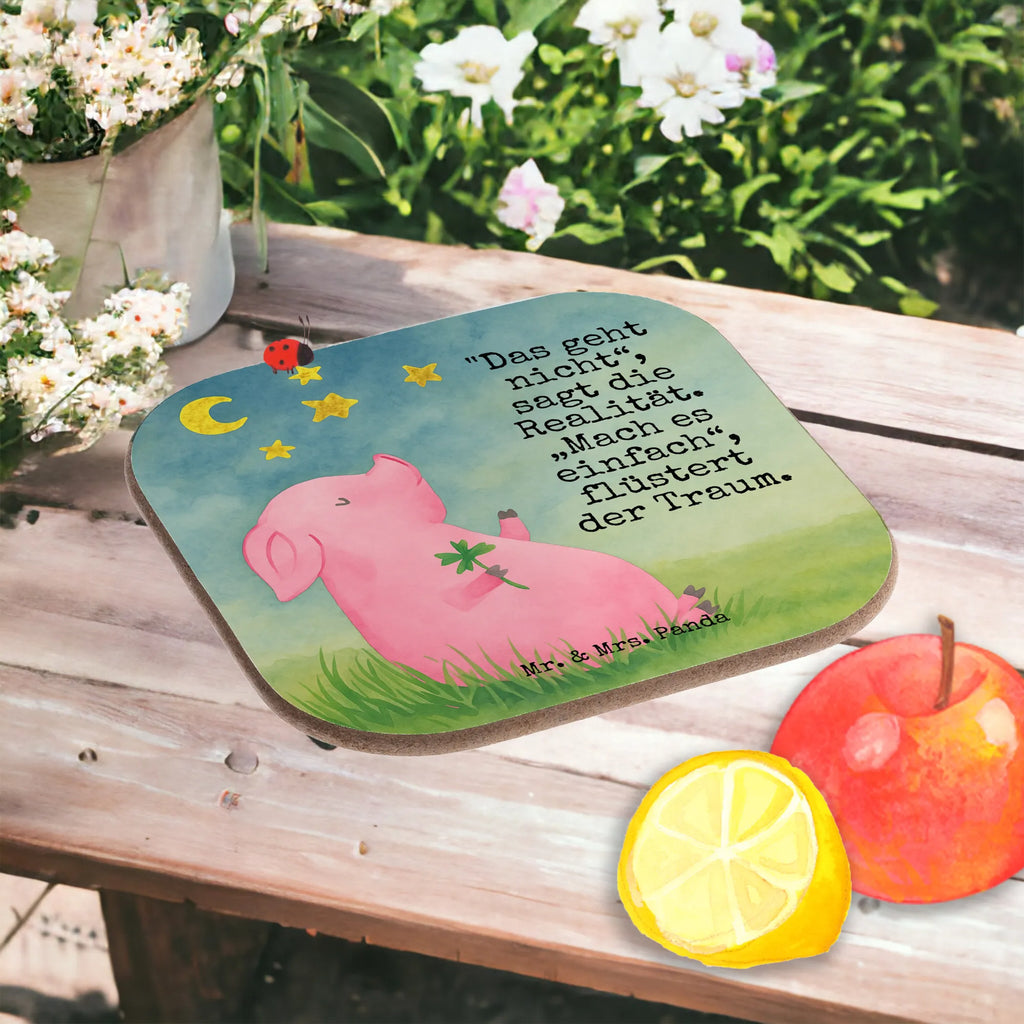 Square coaster Pig Luck Design Glasuntersetzer, Untersetzer Holz, Untersetzer aus Holz, Korkuntersetzer, Holzuntersetzer, Bierdeckel, Untersetzer für Gläser, Getränkeuntersetzer, Untersetzer Gläser, Tassen Untersetzer, Untersetzer, Untersetzer Design, Tiermotive, Gute Laune, lustige Sprüche, Tiere, Schwein, Sernchen, Träume, Sterne, Ziele, Schweinchen, Motivation, Glücksschwein. Glück, Glücksbringer