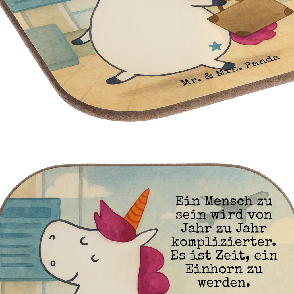 Podkładka Jednorożec walizka Design Untersetzer, Bierdeckel, Glasuntersetzer, Untersetzer Gläser, Getränkeuntersetzer, Untersetzer aus Holz, Untersetzer für Gläser, Korkuntersetzer, Untersetzer Holz, Holzuntersetzer, Tassen Untersetzer, Untersetzer Design, Einhorn, Einhörner, Einhorn Deko, Unicorn, unicorn, Koffer, Verreisen, Reise, Gepäck, Abenteuer, Erwachsen, Kind, albern, Spaß, lustig, witzig