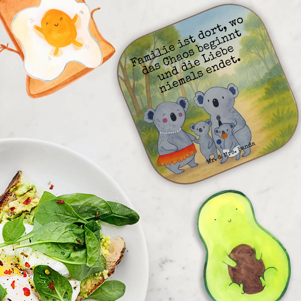 Square coaster Koala Family Design Untersetzer, Bierdeckel, Glasuntersetzer, Untersetzer Gläser, Getränkeuntersetzer, Untersetzer aus Holz, Untersetzer für Gläser, Korkuntersetzer, Untersetzer Holz, Holzuntersetzer, Tassen Untersetzer, Untersetzer Design, Familie, Vatertag, Muttertag, Bruder, Schwester, Mama, Papa, Oma, Opa, Koala, Koalas, Family, Kinder, Geschwister, Familienleben