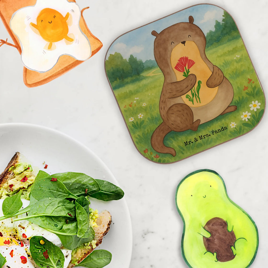 Square coaster otter Bunch of flowers Design Untersetzer, Bierdeckel, Glasuntersetzer, Untersetzer Gläser, Getränkeuntersetzer, Untersetzer aus Holz, Untersetzer für Gläser, Korkuntersetzer, Untersetzer Holz, Holzuntersetzer, Tassen Untersetzer, Untersetzer Design, Otter, Fischotter, Seeotter, Otter Seeotter See Otter