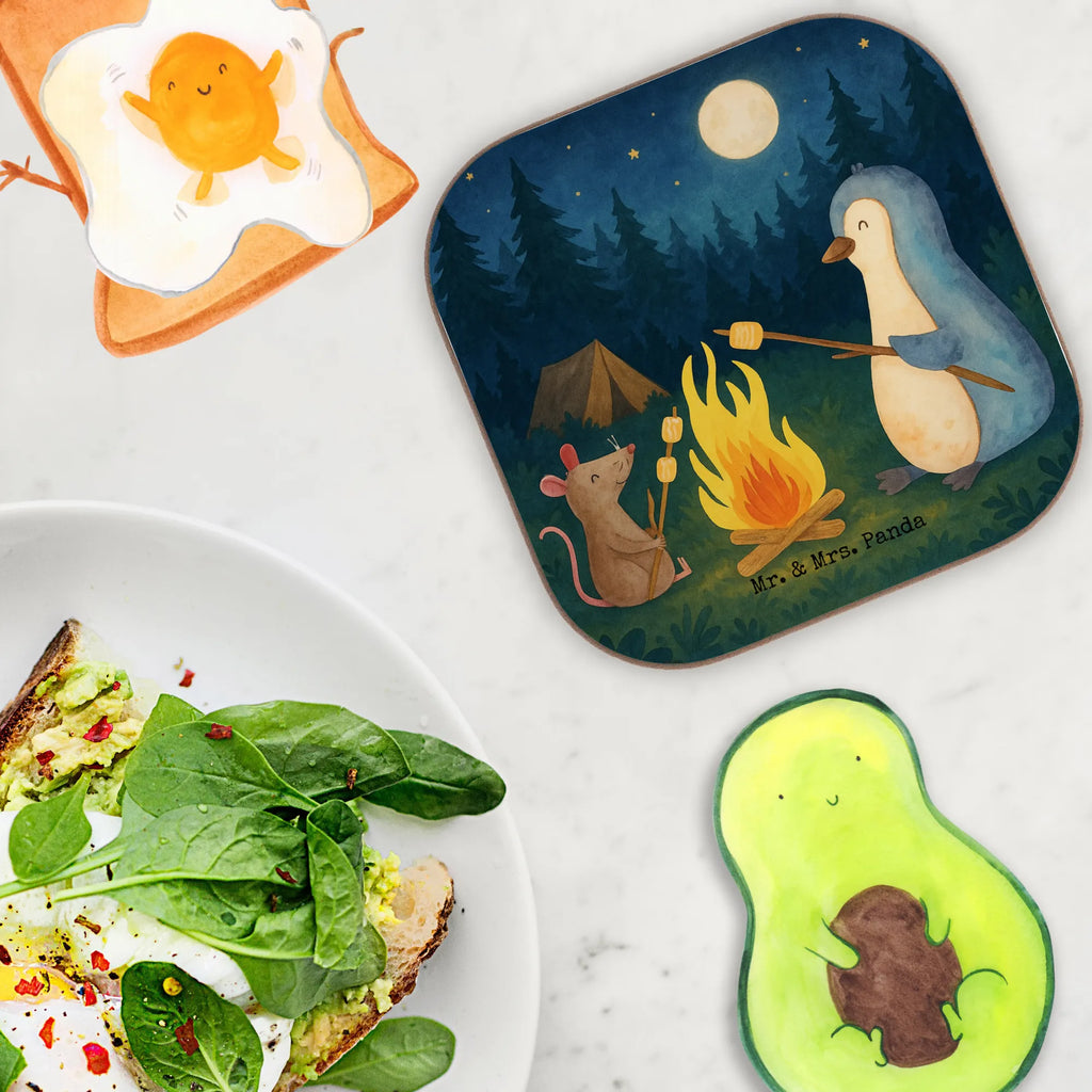 Square coaster Penguin campfire Design Untersetzer, Bierdeckel, Glasuntersetzer, Untersetzer Gläser, Getränkeuntersetzer, Untersetzer aus Holz, Untersetzer für Gläser, Korkuntersetzer, Untersetzer Holz, Holzuntersetzer, Tassen Untersetzer, Untersetzer Design, Pinguin, Maus, Pinguine, Lagerfeuer, Leben, Arbeit, Job, Motivation, Büro, Büroalltag, Lebensspruch, Lebensmotivation, Neustart, Liebe, grillen, Feuer, Marshmallows