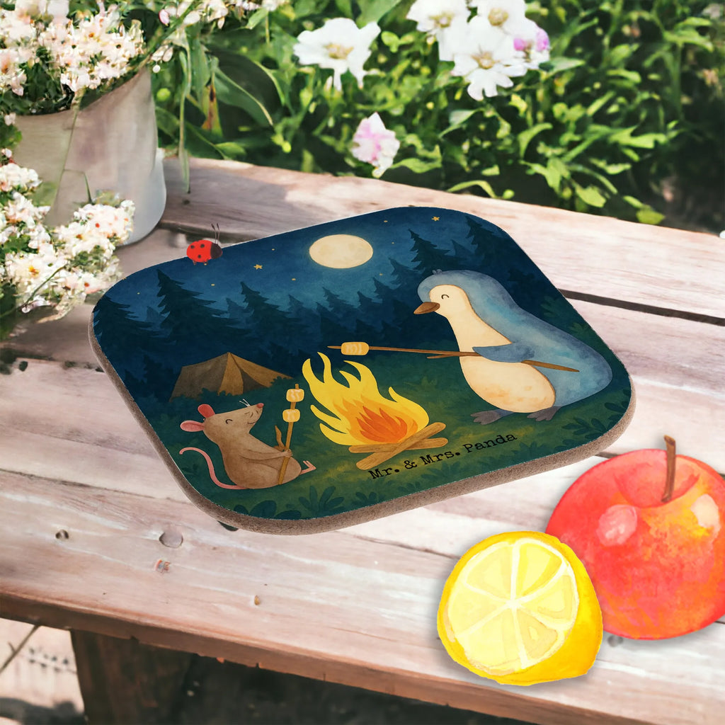 Square coaster Penguin campfire Design Untersetzer, Bierdeckel, Glasuntersetzer, Untersetzer Gläser, Getränkeuntersetzer, Untersetzer aus Holz, Untersetzer für Gläser, Korkuntersetzer, Untersetzer Holz, Holzuntersetzer, Tassen Untersetzer, Untersetzer Design, Pinguin, Maus, Pinguine, Lagerfeuer, Leben, Arbeit, Job, Motivation, Büro, Büroalltag, Lebensspruch, Lebensmotivation, Neustart, Liebe, grillen, Feuer, Marshmallows