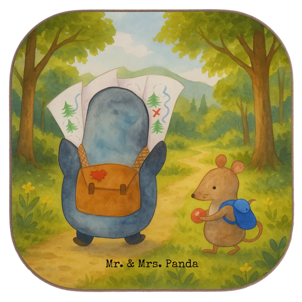 Square coaster Penguin & Mouse Hiker Design Untersetzer, Bierdeckel, Glasuntersetzer, Untersetzer Gläser, Getränkeuntersetzer, Untersetzer aus Holz, Untersetzer für Gläser, Korkuntersetzer, Untersetzer Holz, Holzuntersetzer, Tassen Untersetzer, Untersetzer Design, Pinguin, Pinguine, Abenteurer, Abenteuer, Roadtrip, Ausflug, Wanderlust, wandern