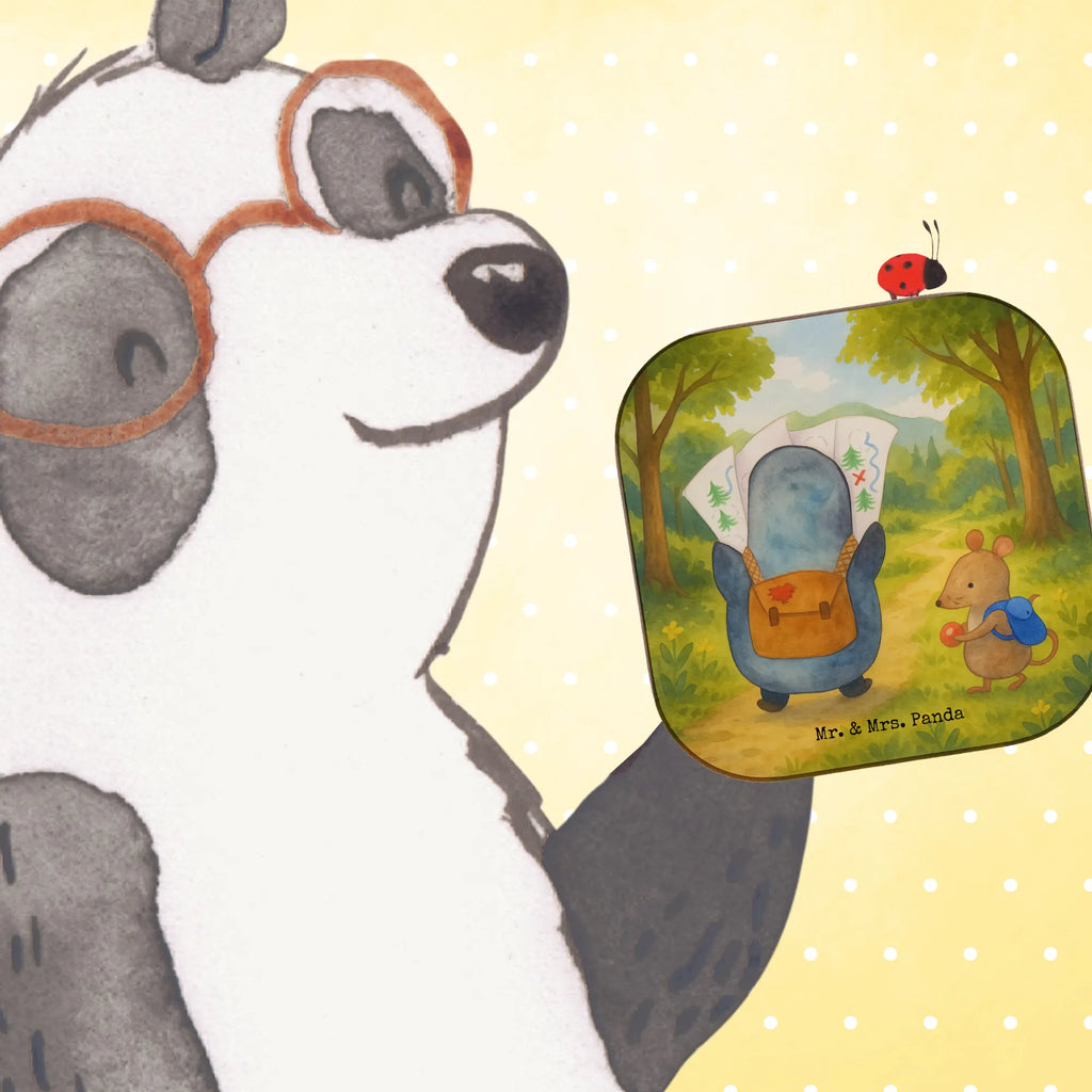 Square coaster Penguin & Mouse Hiker Design Untersetzer, Bierdeckel, Glasuntersetzer, Untersetzer Gläser, Getränkeuntersetzer, Untersetzer aus Holz, Untersetzer für Gläser, Korkuntersetzer, Untersetzer Holz, Holzuntersetzer, Tassen Untersetzer, Untersetzer Design, Pinguin, Pinguine, Abenteurer, Abenteuer, Roadtrip, Ausflug, Wanderlust, wandern