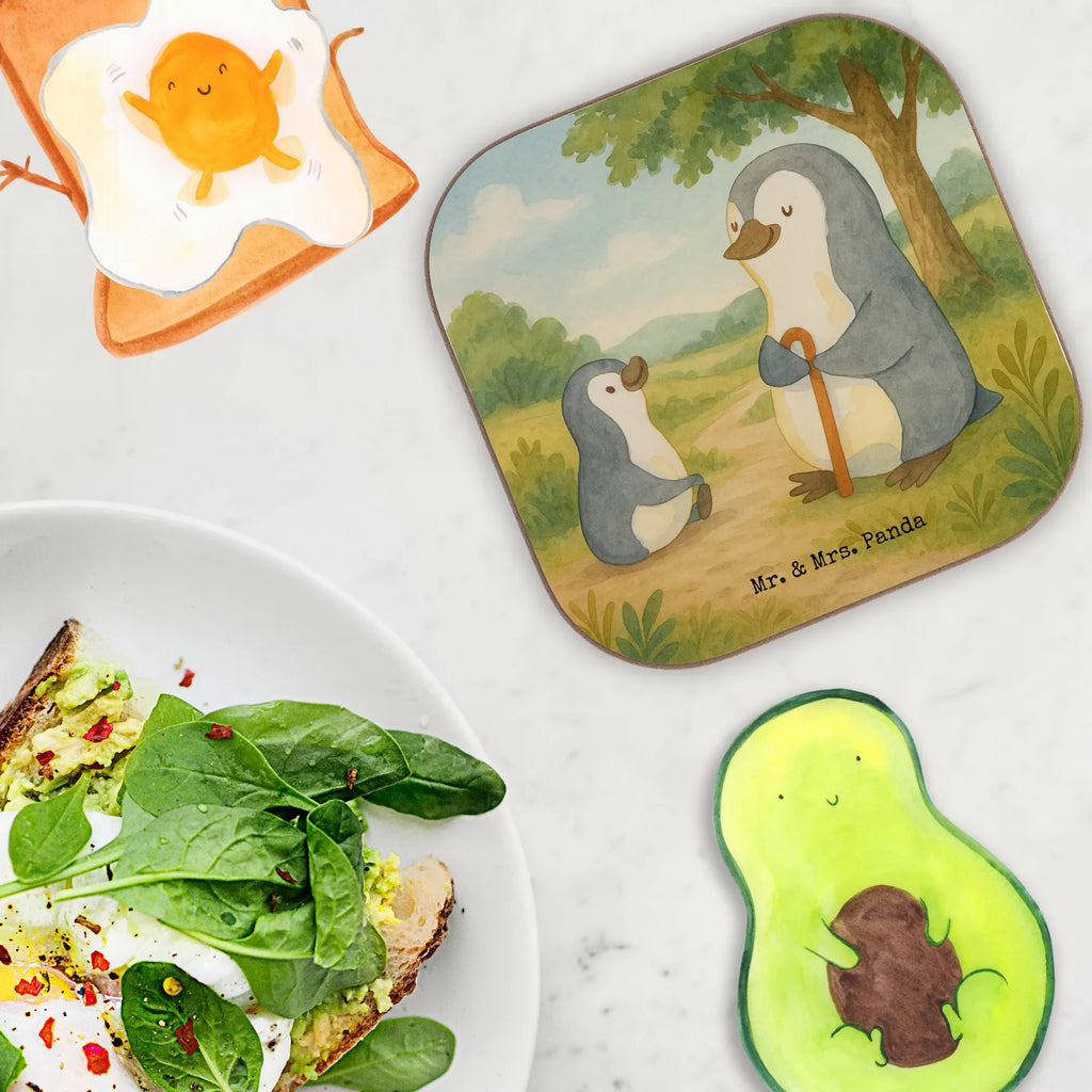 Square coaster Penguin grandpa and grandkid Design Untersetzer, Untersetzer Design, Bierdeckel, Untersetzer Holz, Holzuntersetzer, Glasuntersetzer, Untersetzer für Gläser, Tassen Untersetzer, Getränkeuntersetzer, Korkuntersetzer, Untersetzer aus Holz, Untersetzer Gläser, Familie, Vatertag, Muttertag, Bruder, Schwester, Mama, Papa, Oma, Opa, Großvater, Geschenk für Opa, Lieblingsopa, bester Opa, Opi