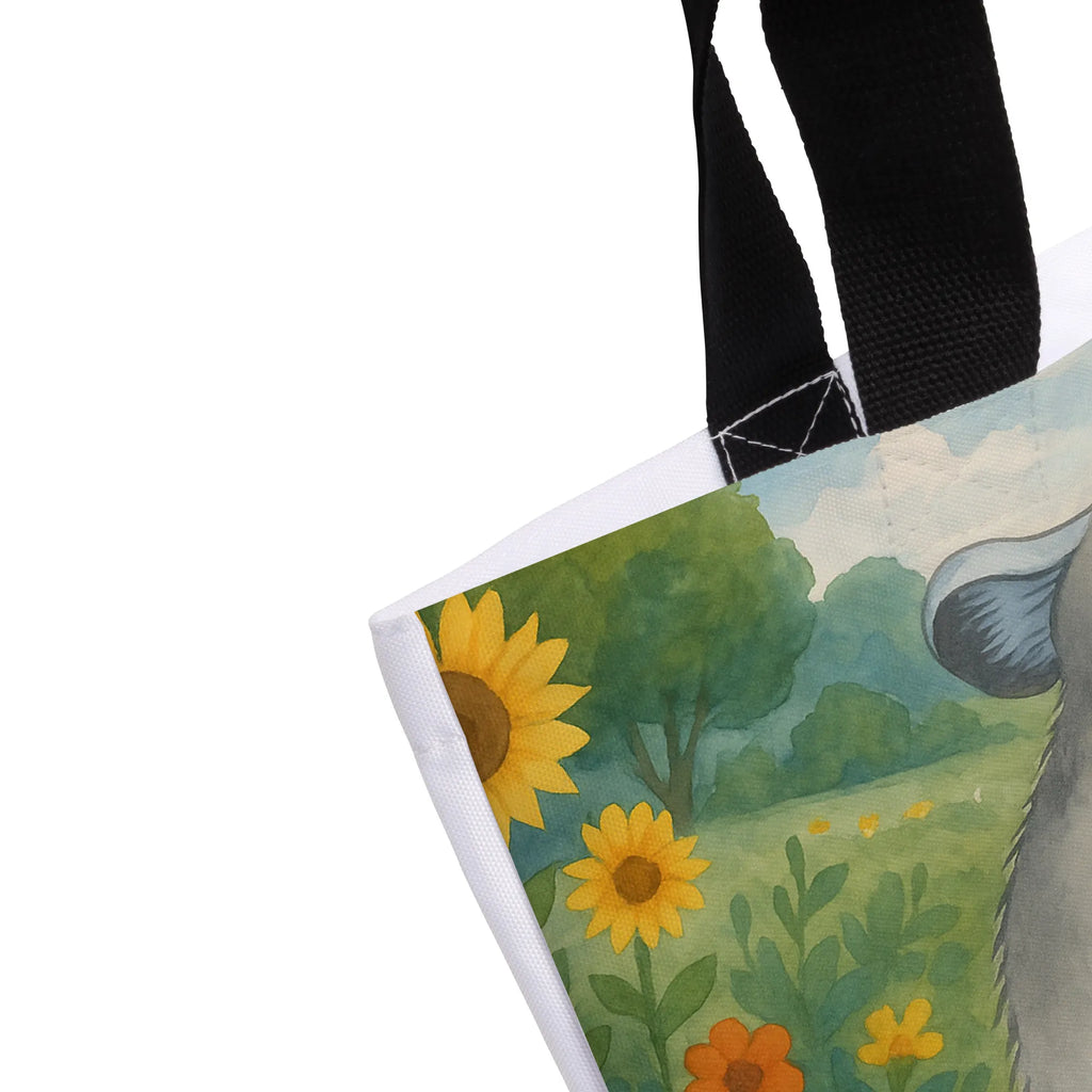 Shopper Chinchilla Blume Design Beutel, Strandtasche, Schulbeutel, Freizeittasche, Tasche, Alltagstasche, Einkaufsbeutel, Schultasche, Tragebeutel, Einkaufstasche, Shopper, Tiermotive, Gute Laune, lustige Sprüche, Tiere, Chinchilla, Büro, Chaos, Liebeskummer, Büroalltag, Kummer, traurig sein, Glücklichsein, Chinchillas, Depressionen