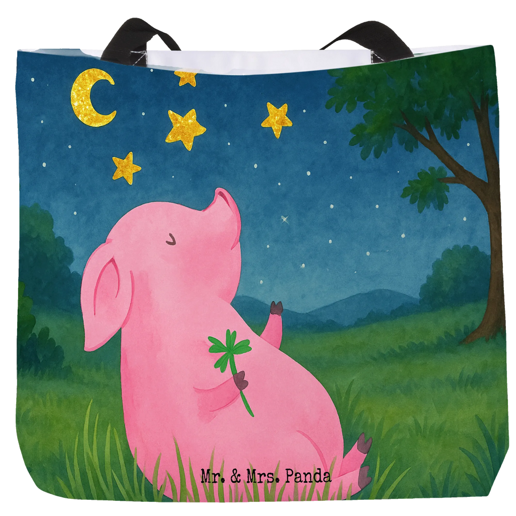 Shopper Schwein Glück Design Einkaufsbeutel, Schulbeutel, Beutel, Tragebeutel, Einkaufstasche, Alltagstasche, Tasche, Shopper, Freizeittasche, Strandtasche, Schultasche, Tiermotive, Gute Laune, lustige Sprüche, Tiere, Glücksschwein. Glück, Träume, Sterne, Schwein, Motivation, Sernchen, Glücksbringer, Schweinchen, Ziele