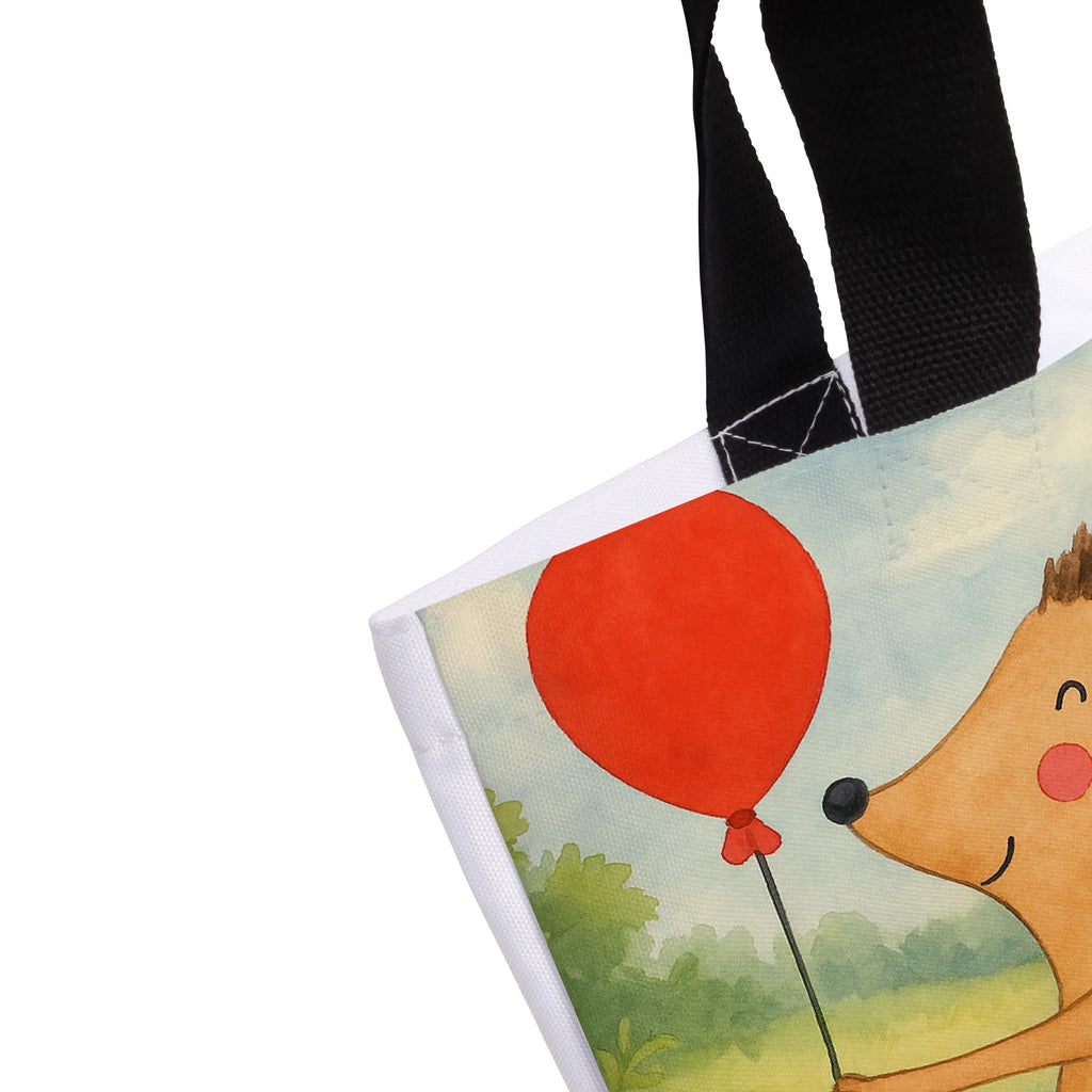 Shopper jeż balon Design Beutel, Einkaufstasche, Tasche, Strandtasche, Einkaufsbeutel, Shopper, Schultasche, Freizeittasche, Tragebeutel, Schulbeutel, Alltagstasche, Tiermotive, Gute Laune, lustige Sprüche, Tiere, Igel, Geburtstag, Herzlichen Glückwunsch, Glückwunsch, Geburtstagskind, Ballon, Happy Birthday