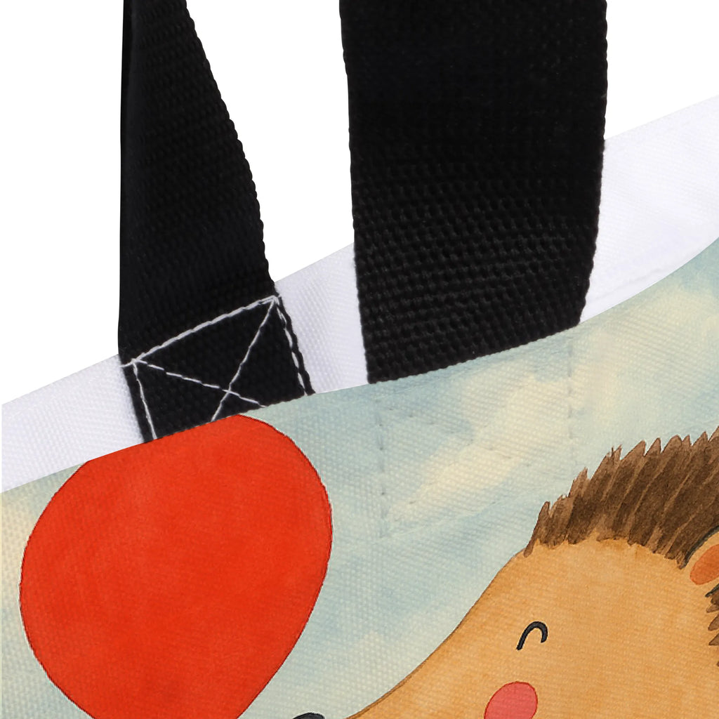 Shopper jeż balon Design Beutel, Einkaufstasche, Tasche, Strandtasche, Einkaufsbeutel, Shopper, Schultasche, Freizeittasche, Tragebeutel, Schulbeutel, Alltagstasche, Tiermotive, Gute Laune, lustige Sprüche, Tiere, Igel, Geburtstag, Herzlichen Glückwunsch, Glückwunsch, Geburtstagskind, Ballon, Happy Birthday