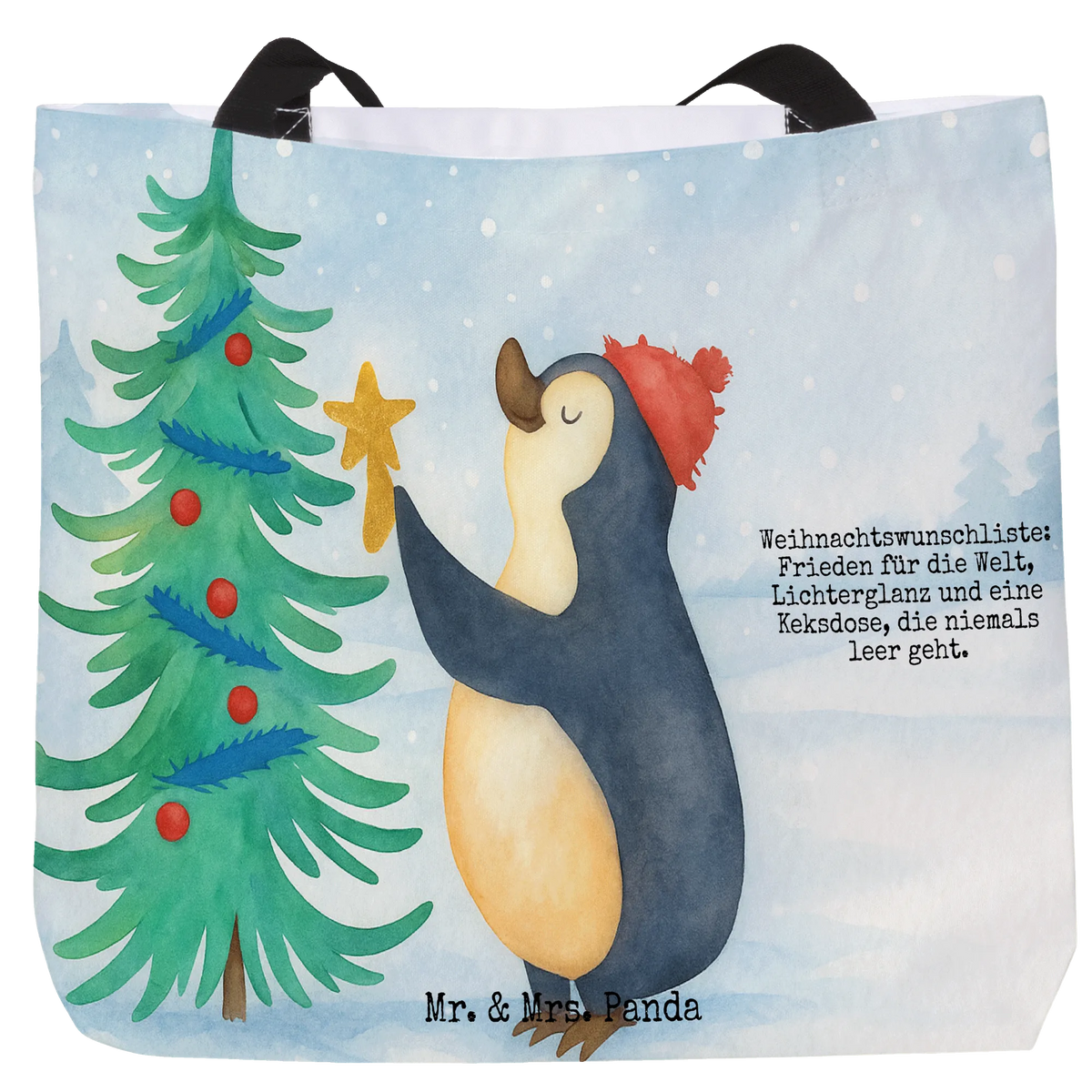 Shopper Pinguin Weihnachtsbaum Design Freizeittasche, Urlaubstasche, Büchertasche, Tote Bag, Stoffbeutel, Tragetasche, Reisetasche, Schulbeutel, XL Tasche, Einkaufstasche, Alltagstasche, studententasche, Strandtasche, Statement-Tasche, Unitasche, City-Shopper, Schultasche, Tasche, Laptoptasche, Beutel, Pandatasche, Tragebeutel, Weihnachten, Winter, Weihnachtsdeko, Nikolaus, Advent, Heiligabend, Wintermotiv, Pinguin