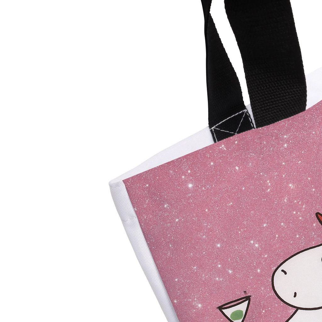 Shopper Einhorn Cocktail Design Beutel, Einkaufstasche, Tasche, Strandtasche, Einkaufsbeutel, Shopper, Schultasche, Freizeittasche, Tragebeutel, Schulbeutel, Alltagstasche, Einhorn, Einhörner, Einhorn Deko, Unicorn, Party, Spaß, Feiern, Caipirinha, Rum, Cuba Libre, Sekt, Freundin, Geburtstag, lustig, witzig, Spruch, Glitzer