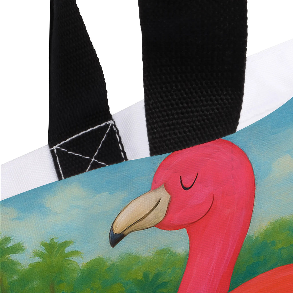 Shopper Flamingo joga Design Schultasche, Alltagstasche, Einkaufstasche, Tragebeutel, Freizeittasche, Einkaufsbeutel, Beutel, Schulbeutel, Strandtasche, Shopper, Tasche, Flamingo, Tiefenentspannung, Aufregen, Ärger, Namaste, Entspannung, Achtsamkeit, Yoga, Yoga-Übung, Vogel