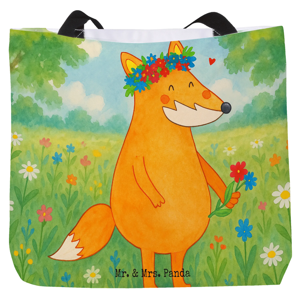 Shopper Fox Flower Design Beutel, Einkaufstasche, Tasche, Strandtasche, Einkaufsbeutel, Shopper, Schultasche, Freizeittasche, Tragebeutel, Schulbeutel, Alltagstasche, Fuchs, Füchse, Fox, Liebe, Freundin, Fuchsmädchen, Blumenmädchen, Freundinnen, Liebesbeweis, Blume, Blumen, Motivation, Freude, ich, mich, Selbstliebe