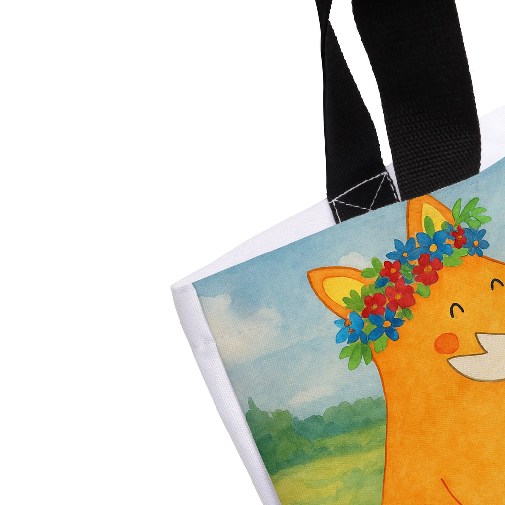 Shopper Fox Flower Design Beutel, Einkaufstasche, Tasche, Strandtasche, Einkaufsbeutel, Shopper, Schultasche, Freizeittasche, Tragebeutel, Schulbeutel, Alltagstasche, Fuchs, Füchse, Fox, Liebe, Freundin, Fuchsmädchen, Blumenmädchen, Freundinnen, Liebesbeweis, Blume, Blumen, Motivation, Freude, ich, mich, Selbstliebe