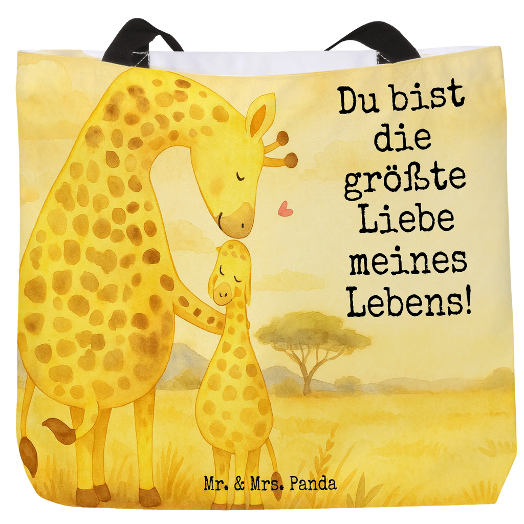 Shopper Giraffe Kind Design Beutel, Einkaufstasche, Tasche, Strandtasche, Einkaufsbeutel, Shopper, Schultasche, Freizeittasche, Tragebeutel, Schulbeutel, Alltagstasche, Afrika, Wildtiere, Giraffe, Kind, Mutter, Mama, Tochter, Sohn, Lieblingsmensch