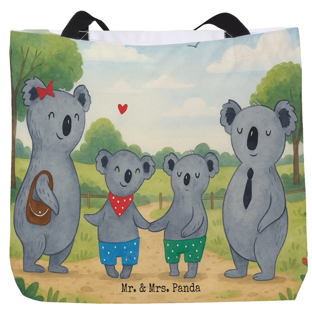 Shopper Koala family with two kids Design Beutel, Einkaufstasche, Tasche, Strandtasche, Einkaufsbeutel, Shopper, Schultasche, Freizeittasche, Tragebeutel, Schulbeutel, Alltagstasche, Familie, Vatertag, Muttertag, Bruder, Schwester, Mama, Papa, Oma, Opa, Koala, Koalabär, beste Familie, Familienzeit, Familienleben, Koalafamilie, Lieblingsfamilie