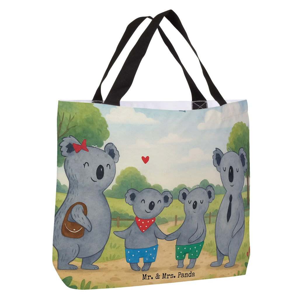 Shopper Koala family with two kids Design Beutel, Einkaufstasche, Tasche, Strandtasche, Einkaufsbeutel, Shopper, Schultasche, Freizeittasche, Tragebeutel, Schulbeutel, Alltagstasche, Familie, Vatertag, Muttertag, Bruder, Schwester, Mama, Papa, Oma, Opa, Koala, Koalabär, beste Familie, Familienzeit, Familienleben, Koalafamilie, Lieblingsfamilie