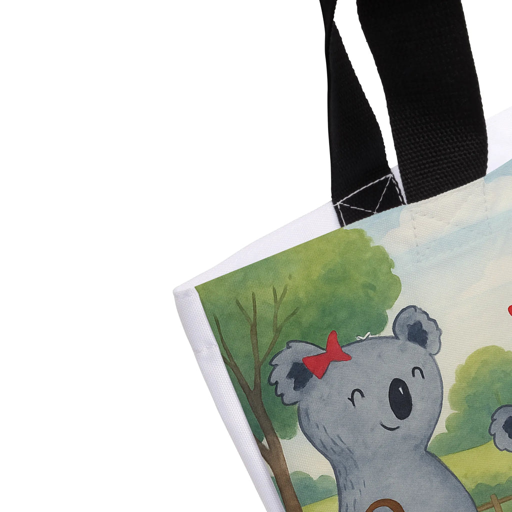Shopper Koala family with two kids Design Beutel, Einkaufstasche, Tasche, Strandtasche, Einkaufsbeutel, Shopper, Schultasche, Freizeittasche, Tragebeutel, Schulbeutel, Alltagstasche, Familie, Vatertag, Muttertag, Bruder, Schwester, Mama, Papa, Oma, Opa, Koala, Koalabär, beste Familie, Familienzeit, Familienleben, Koalafamilie, Lieblingsfamilie