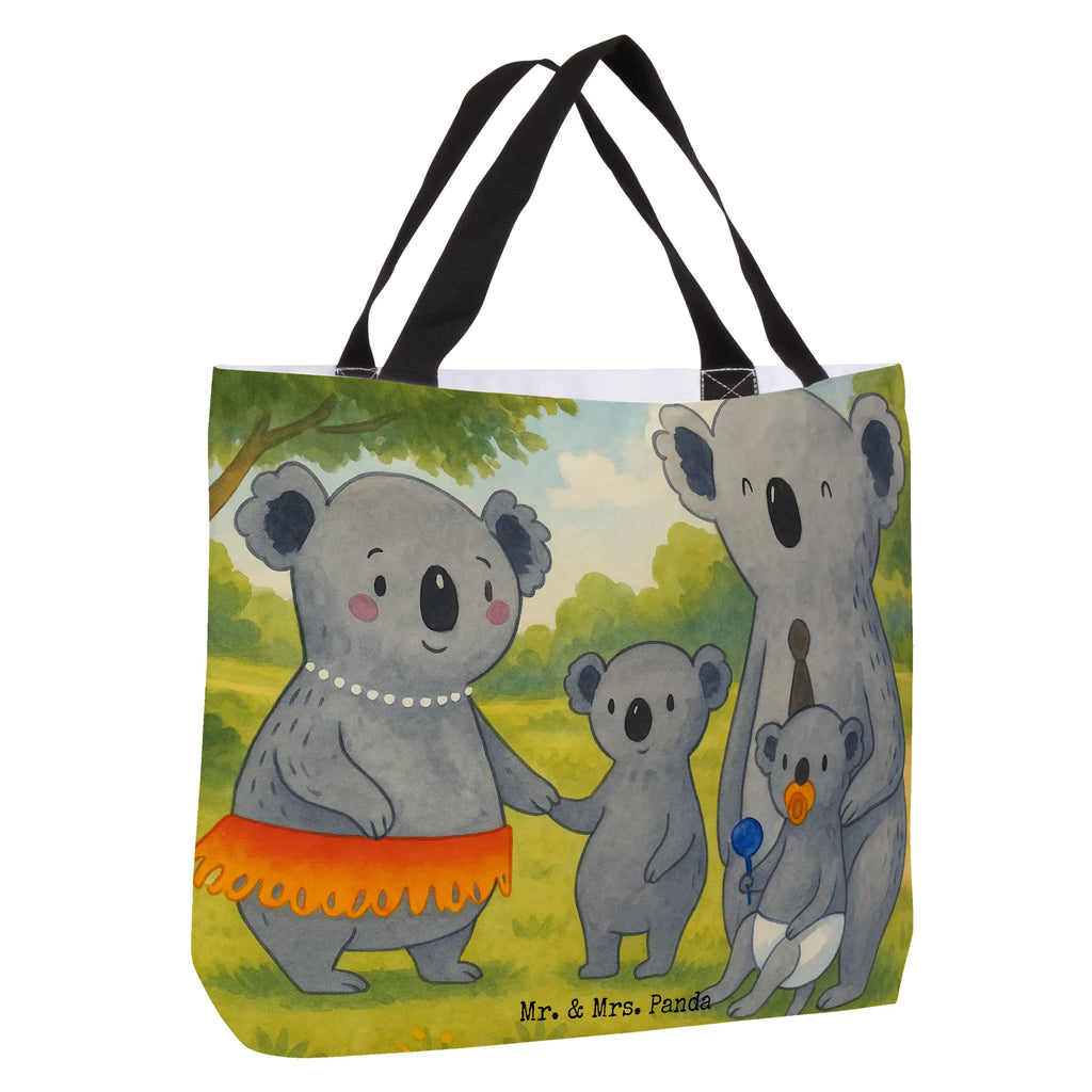 Shopper Koala Family Design Freizeittasche, Beutel, Alltagstasche, Schultasche, Schulbeutel, Strandtasche, Shopper, Einkaufstasche, Einkaufsbeutel, Tasche, Tragebeutel, Familie, Vatertag, Muttertag, Bruder, Schwester, Mama, Papa, Oma, Opa, Koala, Familienleben, Geschwister, Family, Koalas, Kinder
