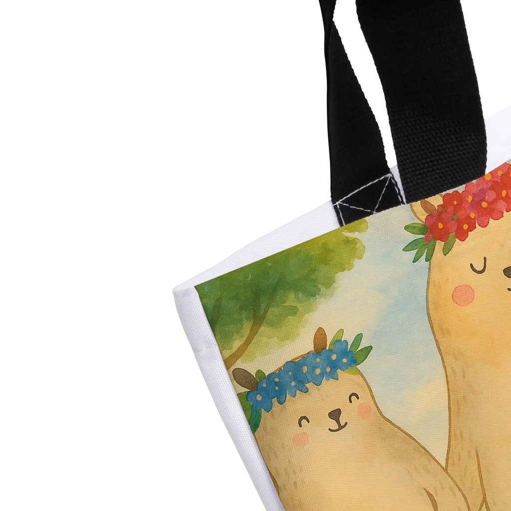 Shopper Bears with flower crown Design Tragebeutel, Einkaufsbeutel, Schultasche, Schulbeutel, Beutel, Strandtasche, Tasche, Freizeittasche, Einkaufstasche, Shopper, Alltagstasche, Familie, Vatertag, Muttertag, Bruder, Schwester, Mama, Papa, Oma, Opa, Kind, Tochter, Geschenk Mama. Muttertag, Kinder, Mutter, Mutti, Bär, Family, Lieblingsmensch, beste Mutter, Bären, Lieblingsmama, Mami, Töchter, weltbeste Mama, Vorbild