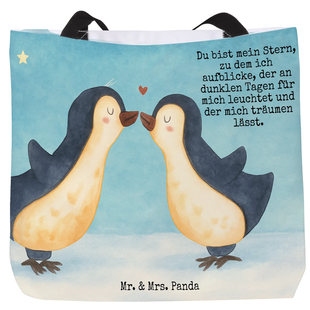 Shopper Penguins in love Design Beutel, Einkaufstasche, Tasche, Strandtasche, Einkaufsbeutel, Shopper, Schultasche, Freizeittasche, Tragebeutel, Schulbeutel, Alltagstasche, Liebe, Partner, Freund, Freundin, Ehemann, Ehefrau, Heiraten, Verlobung, Heiratsantrag, Liebesgeschenk, Jahrestag, Hocheitstag, Pinguin, Pinguine, Pinguin Paar, Pinguinpaar, Pinguin Liebe, Paar, Pärchen. Liebespaar, Liebesbeweis, Liebesspruch, Hochzeitstag, Geschenk Freund, Geschenk Freundin, Verlobte, Verlobter, Love, Geschenk Hochzeitstag, Geschenkidee, Hochzeit, Gastgeschenk