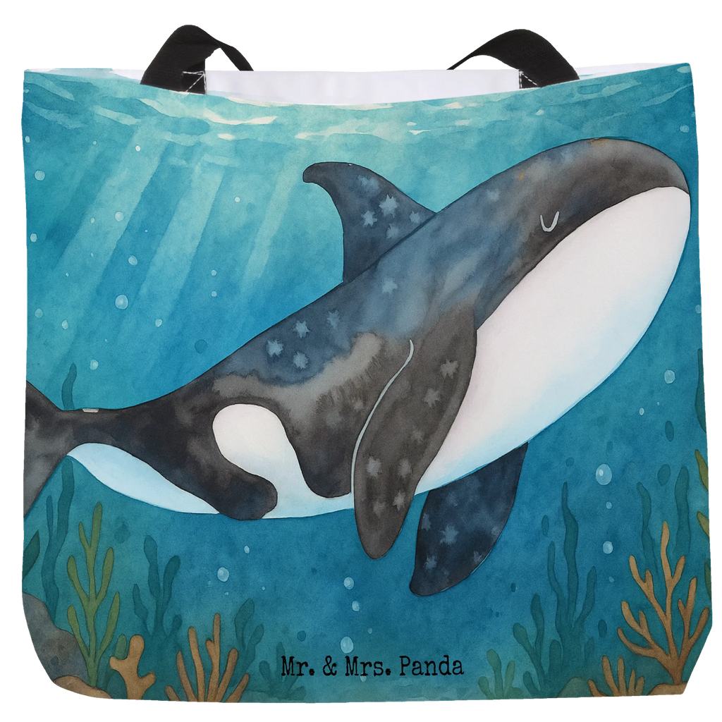 Shopper Orka Design Strandtasche, Tasche, Freizeittasche, Alltagstasche, Einkaufstasche, Tragebeutel, Einkaufsbeutel, Schulbeutel, Shopper, Beutel, Schultasche, Meerestiere, Meer, Urlaub, Wal, Arbeit, Motivation, Orcas, Killerwal, Selbstliebe, Möglichkeiten, Neustart, Startup, Orca, Büro