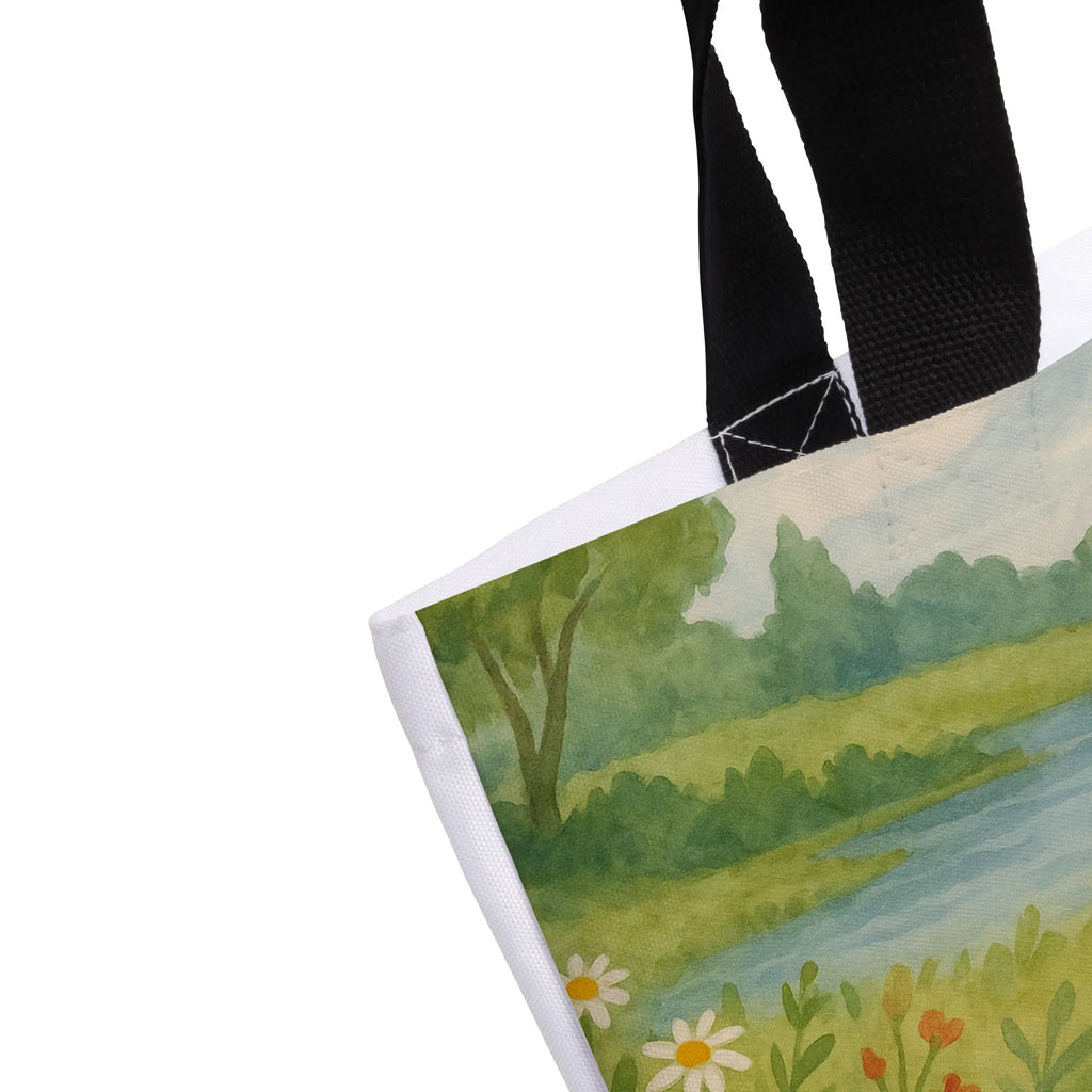 Shopper otter Bunch of flowers Design Tragebeutel, Tasche, Shopper, Schulbeutel, Einkaufstasche, Freizeittasche, Einkaufsbeutel, Strandtasche, Beutel, Alltagstasche, Schultasche, Otter, Fischotter, Seeotter, Otter Seeotter See Otter
