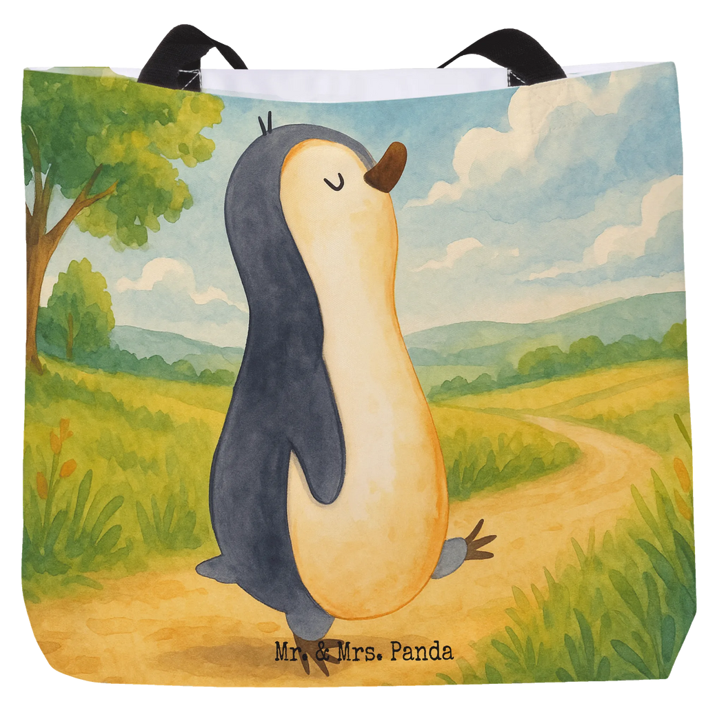 Shopper Penguin march Design Beutel, Einkaufstasche, Tasche, Strandtasche, Einkaufsbeutel, Shopper, Schultasche, Freizeittasche, Tragebeutel, Schulbeutel, Alltagstasche, Pinguin, Pinguine, Frühaufsteher, Langschläfer, Bruder, Schwester, Familie