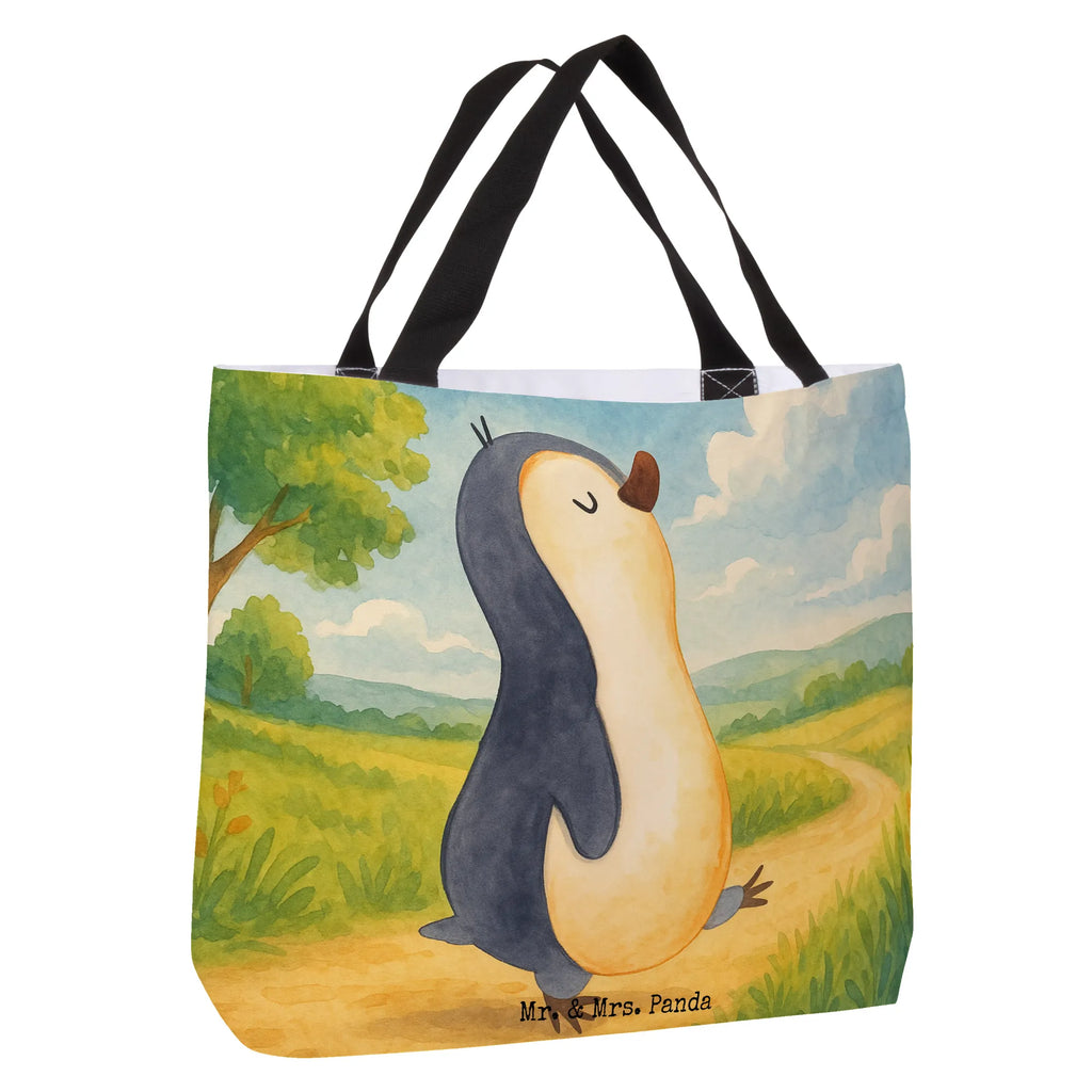 Shopper Penguin march Design Beutel, Einkaufstasche, Tasche, Strandtasche, Einkaufsbeutel, Shopper, Schultasche, Freizeittasche, Tragebeutel, Schulbeutel, Alltagstasche, Pinguin, Pinguine, Frühaufsteher, Langschläfer, Bruder, Schwester, Familie