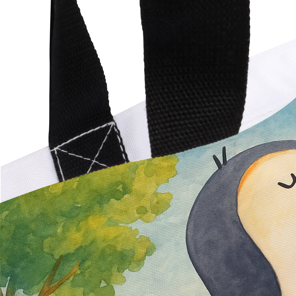 Shopper Penguin march Design Beutel, Einkaufstasche, Tasche, Strandtasche, Einkaufsbeutel, Shopper, Schultasche, Freizeittasche, Tragebeutel, Schulbeutel, Alltagstasche, Pinguin, Pinguine, Frühaufsteher, Langschläfer, Bruder, Schwester, Familie