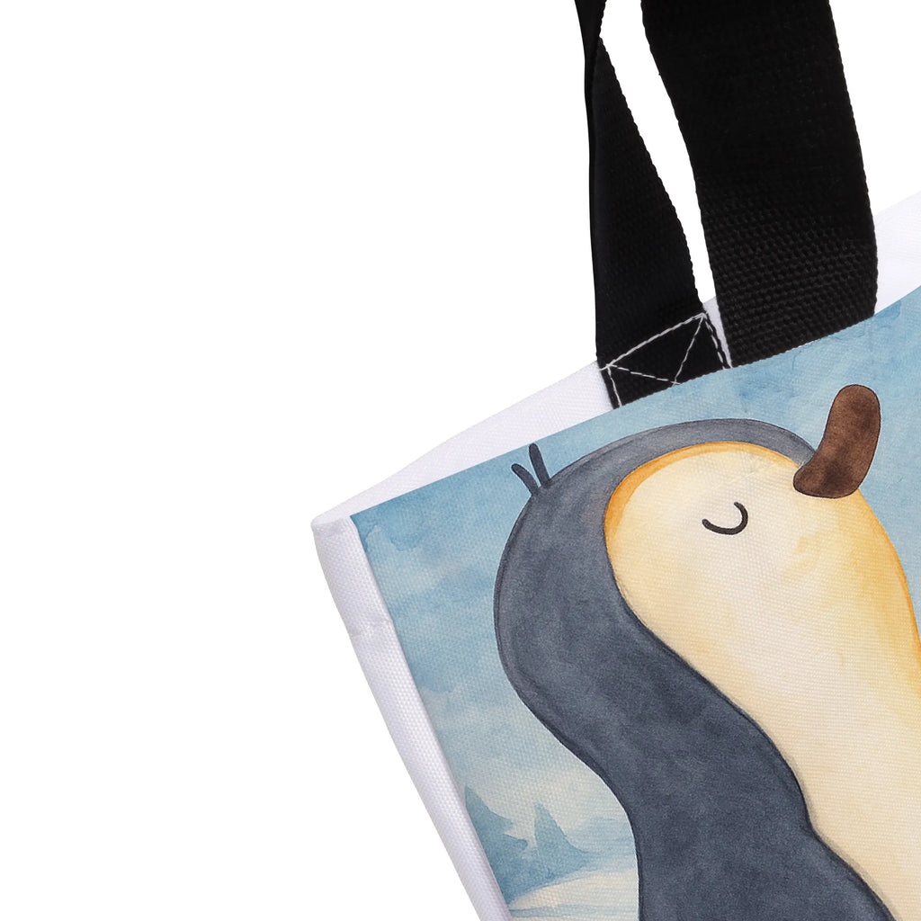 Shopper Penguin march Design Beutel, Einkaufstasche, Tasche, Strandtasche, Einkaufsbeutel, Shopper, Schultasche, Freizeittasche, Tragebeutel, Schulbeutel, Alltagstasche, Pinguin, Pinguine, Frühaufsteher, Langschläfer, Bruder, Schwester, Familie