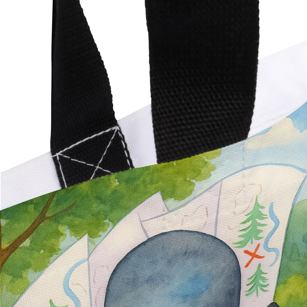 Shopper Pingwin i Mysz Wędrowcy Design Beutel, Einkaufstasche, Tasche, Strandtasche, Einkaufsbeutel, Shopper, Schultasche, Freizeittasche, Tragebeutel, Schulbeutel, Alltagstasche, Pinguin, Pinguine, Abenteurer, Abenteuer, Roadtrip, Ausflug, Wanderlust, wandern