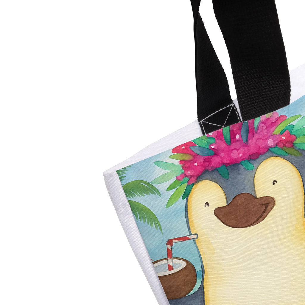 Shopper Pingwin z Kokosem Design Tasche, Freizeittasche, Schultasche, Schulbeutel, Einkaufsbeutel, Strandtasche, Einkaufstasche, Beutel, Tragebeutel, Alltagstasche, Shopper, Pinguin, Hawaii, Aloha, Pinguine, Kokosnuss, Urlaub
