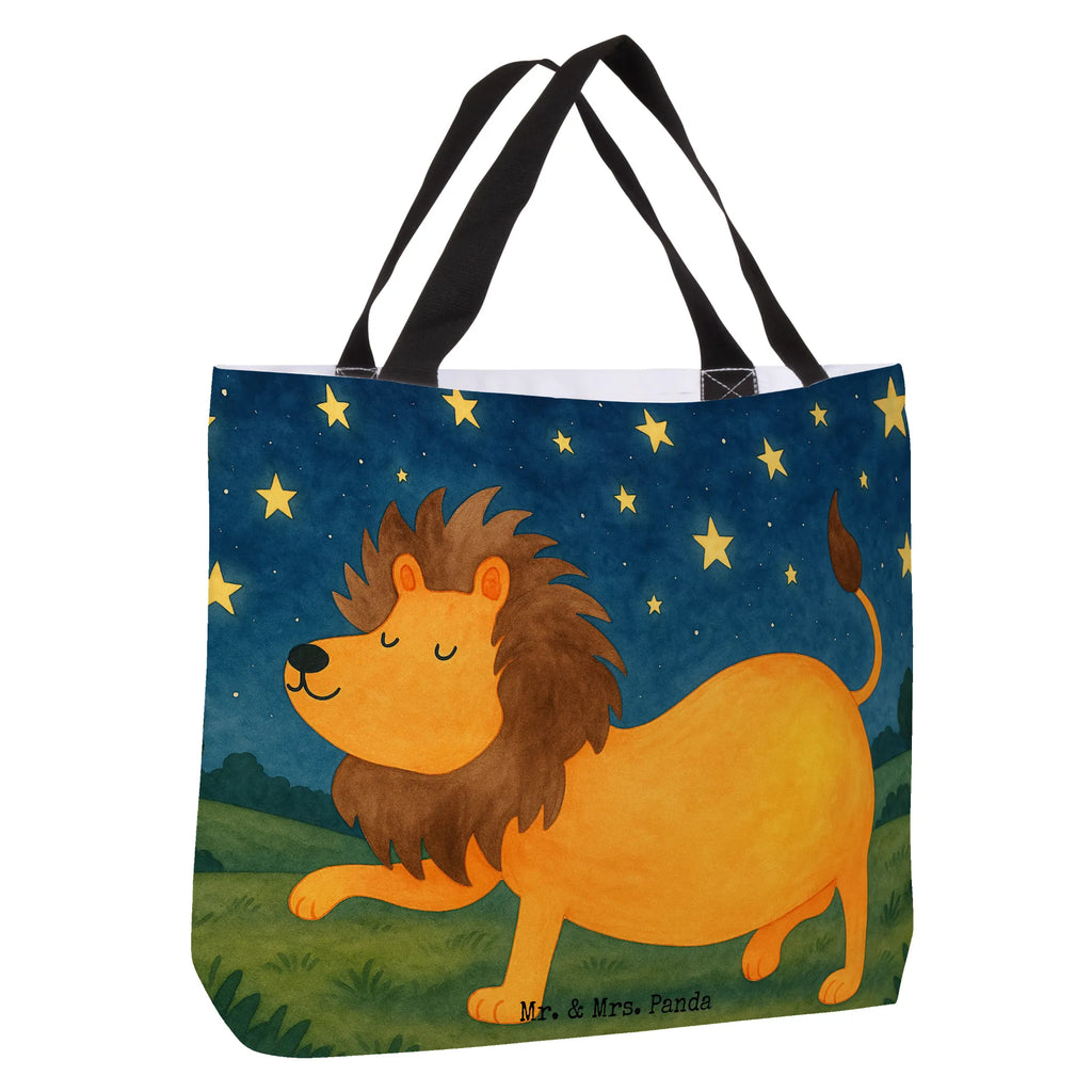 Shopper Sternzeichen Löwe Design Strandtasche, Beutel, Shopper, Tragebeutel, Einkaufsbeutel, Schultasche, Schulbeutel, Freizeittasche, Einkaufstasche, Alltagstasche, Tasche, Tierkreiszeichen, Sternzeichen, Horoskop, Astrologie, Aszendent, Geburtstag August, Geschenk Juli, Geschenk August, Geburtstag Juli, Löwe Geschenk, König der Tiere, Löwe Sternzeichen