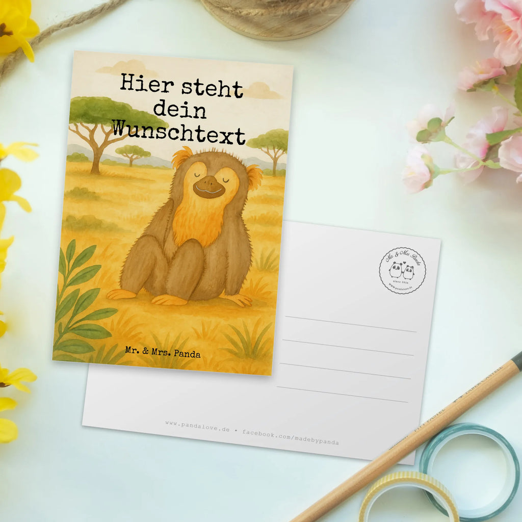Personalised postcard Monkey Design Karte mit Namen, Ansichtskarte mit Wunschtext, Postkarte mit Namen, Grußkarte mit Wunschtext, Postkarte bedrucken, Geschenkkarte mit Namen, Postkarte mit Wunschtext, Ansichtskarte mit Namen, Postkarte personalisierbar, Karte mit Wunschtext, Einladung mit Wunschtext, Geschenkkarte mit Wunschtext, Einladung mit Namen, Grußkarte mit Namen, Afrika, Wildtiere, Affe, Affen, Selfcare, Liebe, Äffchen, Selbstbewusstsein, Respekt, Selbstachtung, Motivation, Selbstliebe