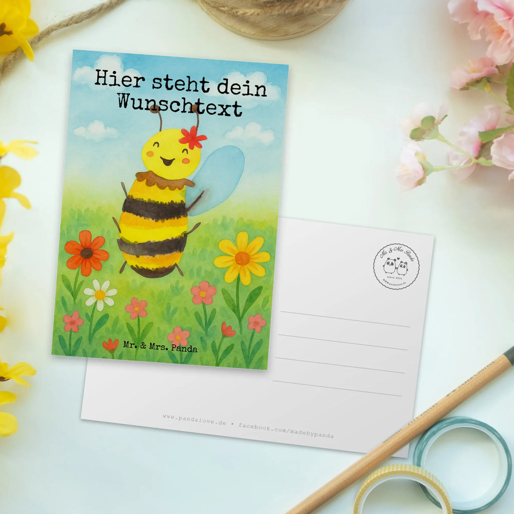 Personalised postcard bee happy Design Karte mit Namen, Geschenkkarte mit Namen, Einladung mit Namen, Geschenkkarte mit Wunschtext, Ansichtskarte mit Wunschtext, Postkarte mit Namen, Karte mit Wunschtext, Postkarte personalisierbar, Grußkarte mit Wunschtext, Ansichtskarte mit Namen, Postkarte bedrucken, Einladung mit Wunschtext, Postkarte mit Wunschtext, Grußkarte mit Namen, Biene, Wespe, Hummel