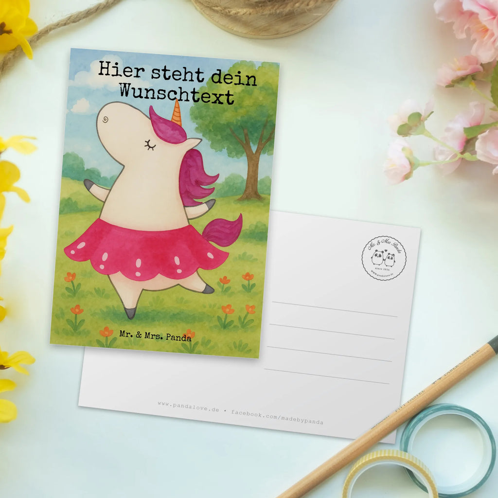 Personalised postcard Jednorożec balerina Design Geschenkkarte mit Wunschtext, Ansichtskarte mit Wunschtext, Einladung mit Wunschtext, Postkarte personalisierbar, Postkarte bedrucken, Einladung mit Namen, Karte mit Namen, Karte mit Wunschtext, Grußkarte mit Wunschtext, Grußkarte mit Namen, Ansichtskarte mit Namen, Postkarte mit Namen, Postkarte mit Wunschtext, Geschenkkarte mit Namen, Einhorn, Einhörner, Einhorn Deko, Unicorn, Feiern, Lebensfreude, Lebenslust, Wohnung, Party, Tänzerin, Geburtstag, Ballerina, Spaß, Tanzen