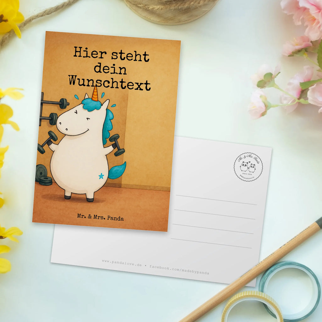 Personalised postcard unicorn fitness Design Postkarte mit Namen, Geschenkkarte mit Namen, Einladung mit Wunschtext, Karte mit Namen, Ansichtskarte mit Namen, Postkarte bedrucken, Postkarte mit Wunschtext, Postkarte personalisierbar, Einladung mit Namen, Ansichtskarte mit Wunschtext, Grußkarte mit Wunschtext, Geschenkkarte mit Wunschtext, Grußkarte mit Namen, Karte mit Wunschtext, Einhorn, Einhörner, Einhorn Deko, Unicorn, Gym, Fitness, Diät, Geräte, Sixpack, Sport, Abnehmen, Fitnessstudio, Pumpen