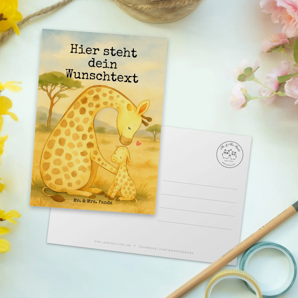 Personalised postcard żyrafa dziecko Design Ansichtskarte mit Wunschtext, Ansichtskarte mit Namen, Grußkarte mit Namen, Geschenkkarte mit Namen, Karte mit Namen, Geschenkkarte mit Wunschtext, Postkarte mit Wunschtext, Grußkarte mit Wunschtext, Einladung mit Namen, Einladung mit Wunschtext, Postkarte Personalisierbar, Karte mit Wunschtext, Postkarte mit Namen, Postkarte Bedrucken, Wildtiere, Afrika, Mama, Lieblingsmensch, Mutter, Giraffe, Kind, Sohn, Tochter