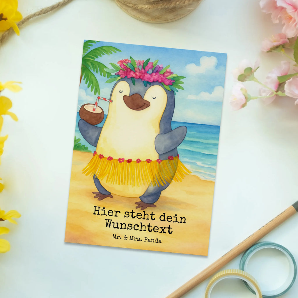 Personalised postcard Penguin coconut Design Grußkarte mit Wunschtext, Karte mit Namen, Geschenkkarte mit Namen, Ansichtskarte mit Wunschtext, Karte mit Wunschtext, Postkarte bedrucken, Postkarte personalisierbar, Einladung mit Wunschtext, Einladung mit Namen, Postkarte mit Namen, Grußkarte mit Namen, Ansichtskarte mit Namen, Postkarte mit Wunschtext, Geschenkkarte mit Wunschtext, Pinguin, Hawaii, Pinguine, Urlaub, Aloha, Kokosnuss