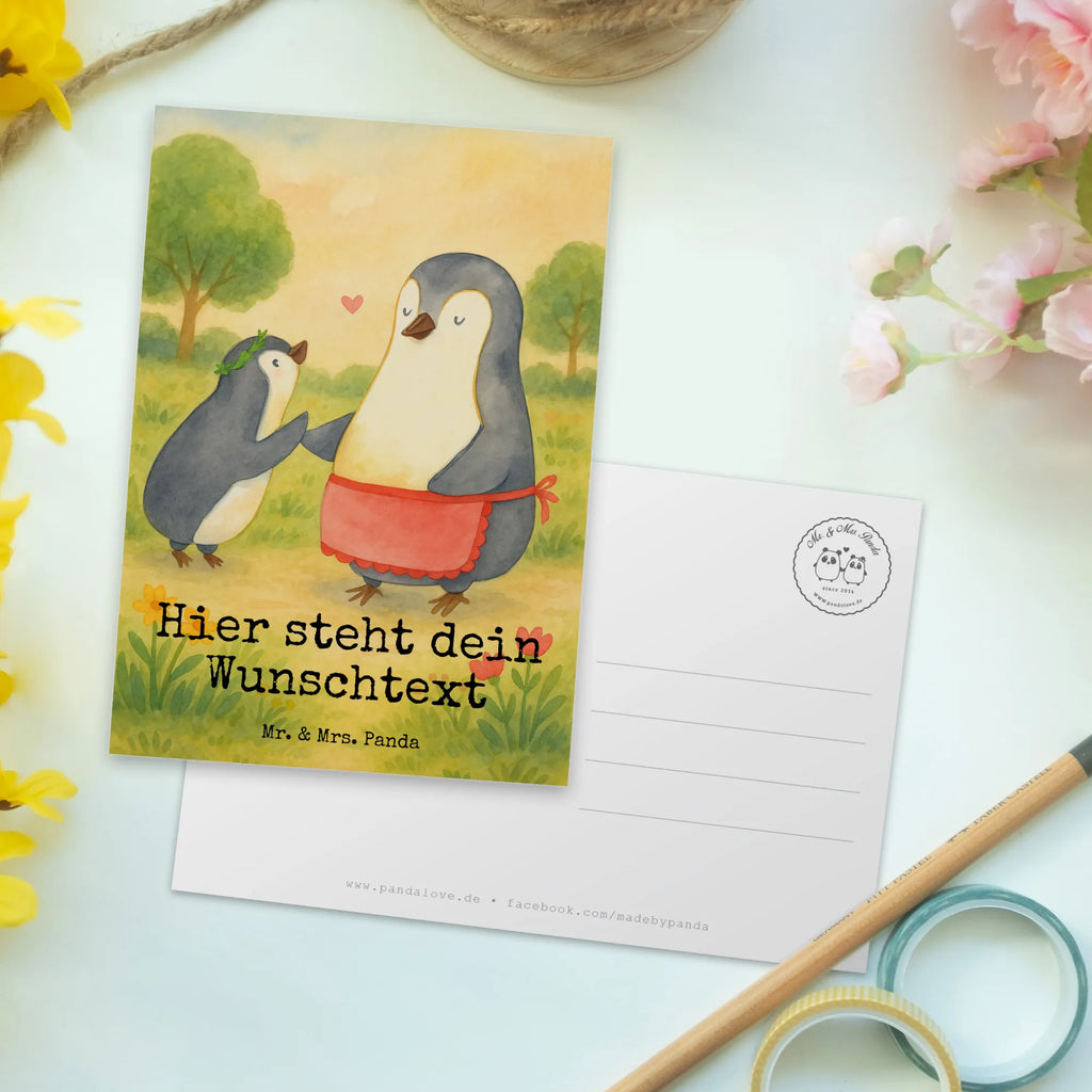 Personalisierte Postkarte Pinguin mit Kind Design Karte mit Namen, Postkarte mit Namen, Ansichtskarte mit Namen, Grußkarte mit Namen, Karte mit Wunschtext, Einladung mit Namen, Postkarte personalisierbar, Postkarte mit Wunschtext, Geschenkkarte mit Namen, Geschenkkarte mit Wunschtext, Einladung mit Wunschtext, Postkarte bedrucken, Ansichtskarte mit Wunschtext, Grußkarte mit Wunschtext, Familie, Vatertag, Muttertag, Bruder, Schwester, Mama, Papa, Oma, Opa, Geburststag, Mami, Geschenk, Mutti, Mutter